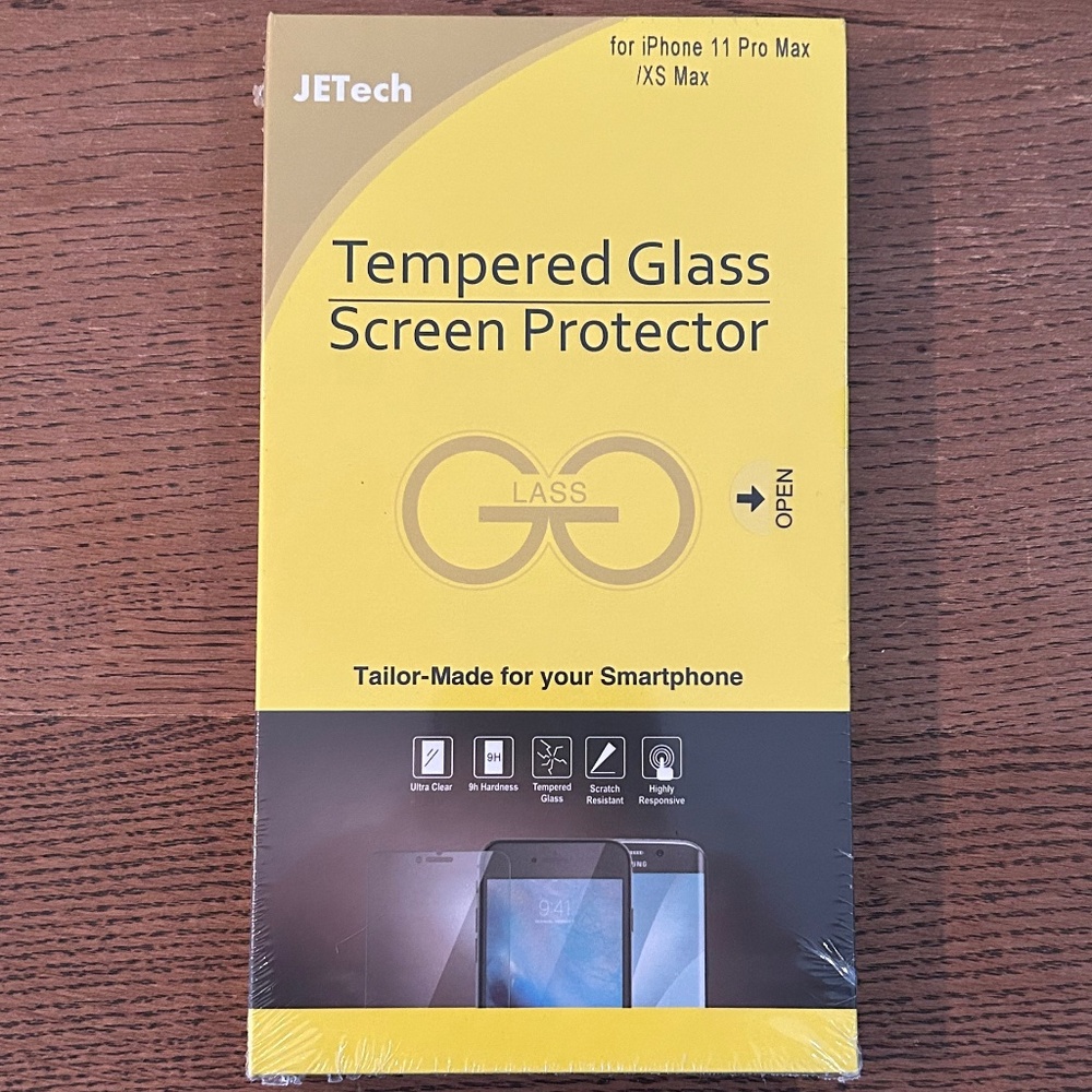 JETech iPhone 11 Pro Max / Max Plus Tempered Glass Screen Protector NIB
